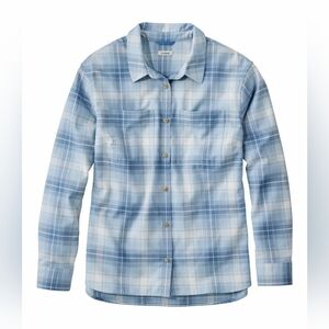 L.L. Bean Whisperweight Flannel Plaid Button-Down Shirt